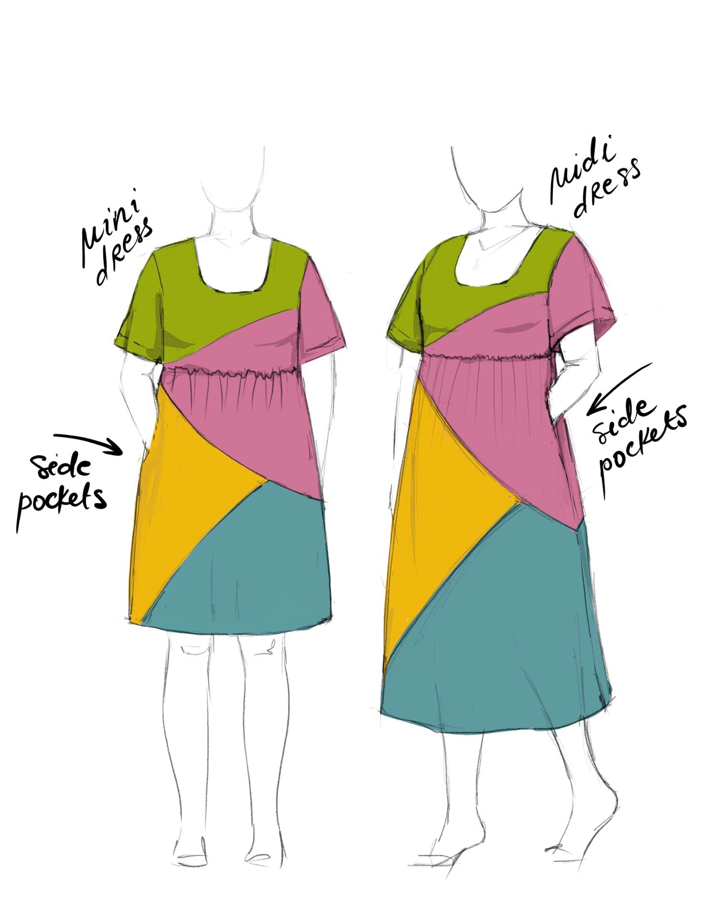 Tropical popsicle dress