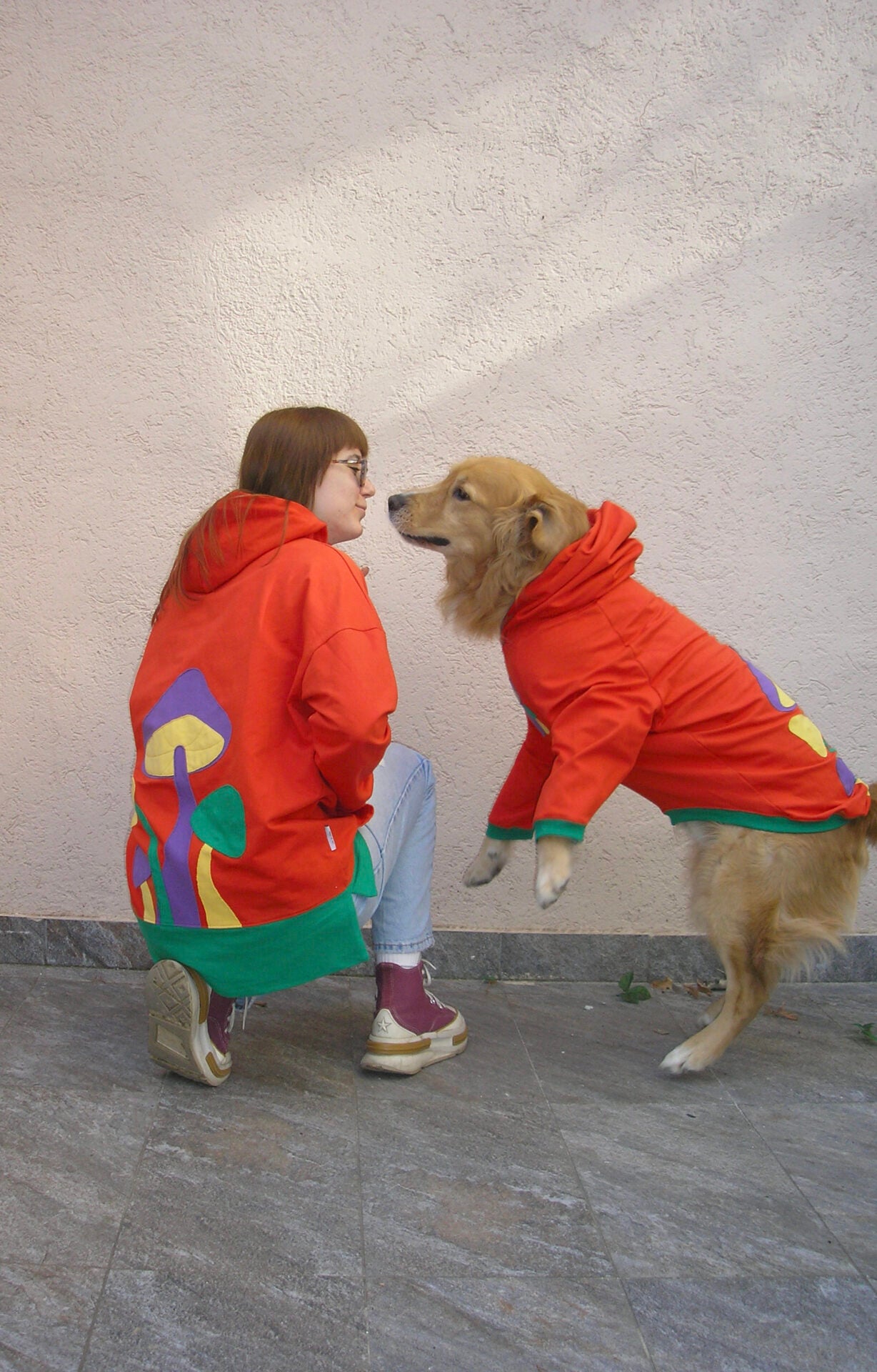 Grow and glow hoodie doggo