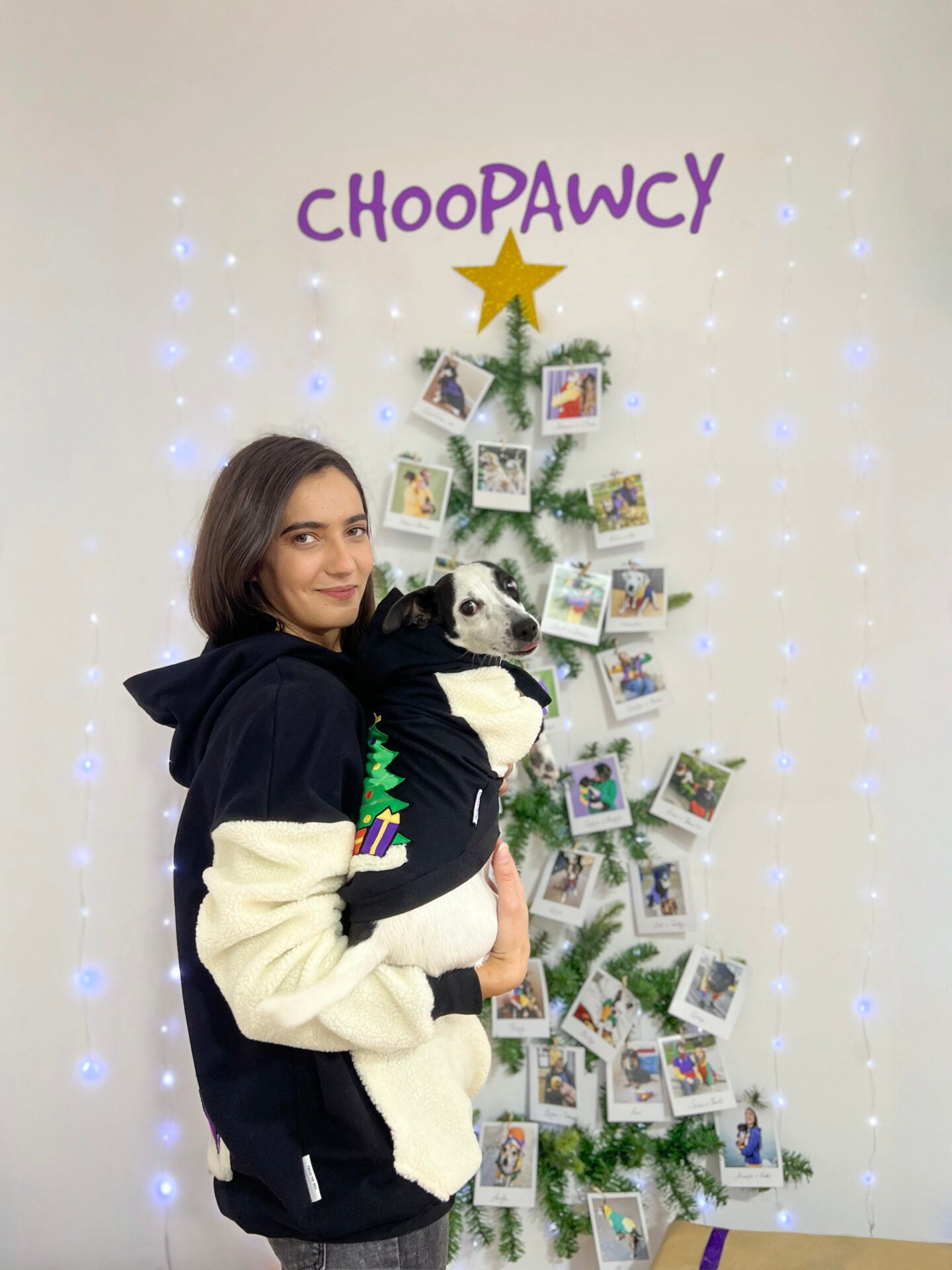 Jingle Tails doggo hoodie
