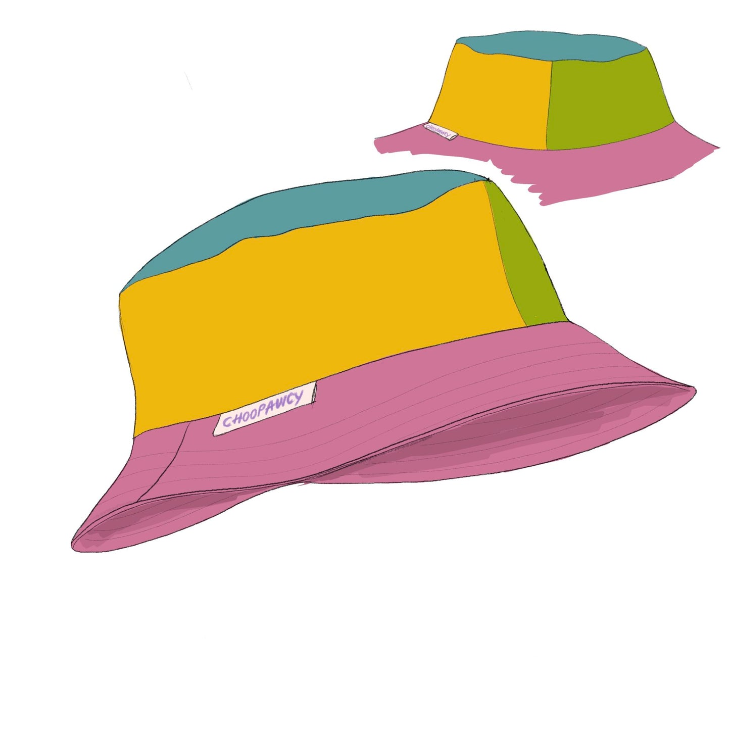Human bucket hat