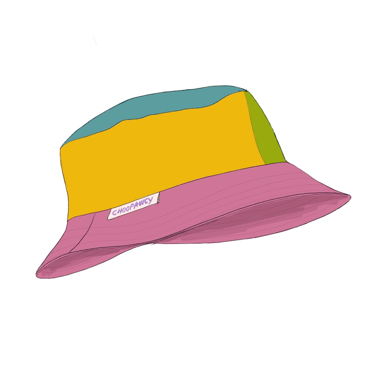 Human bucket hat