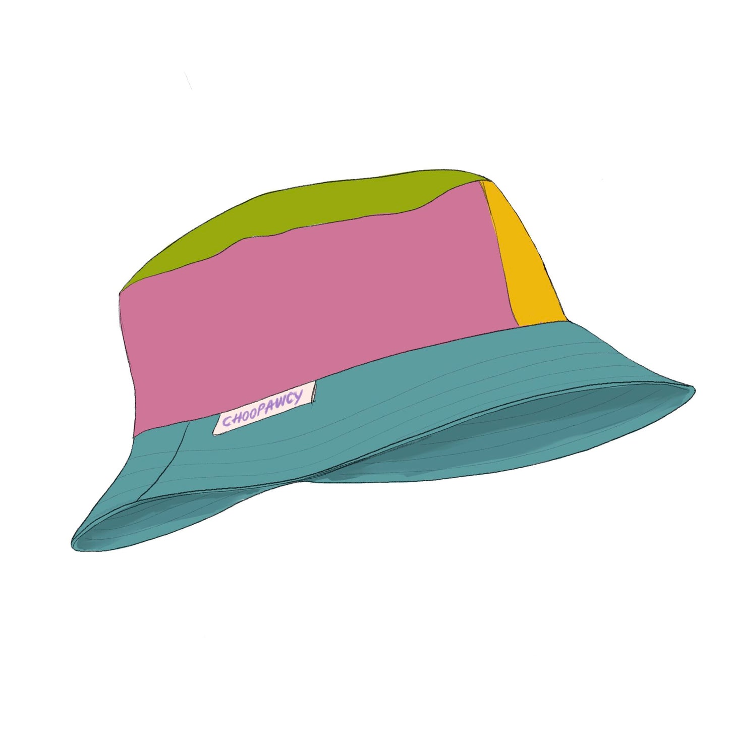 Human bucket hat
