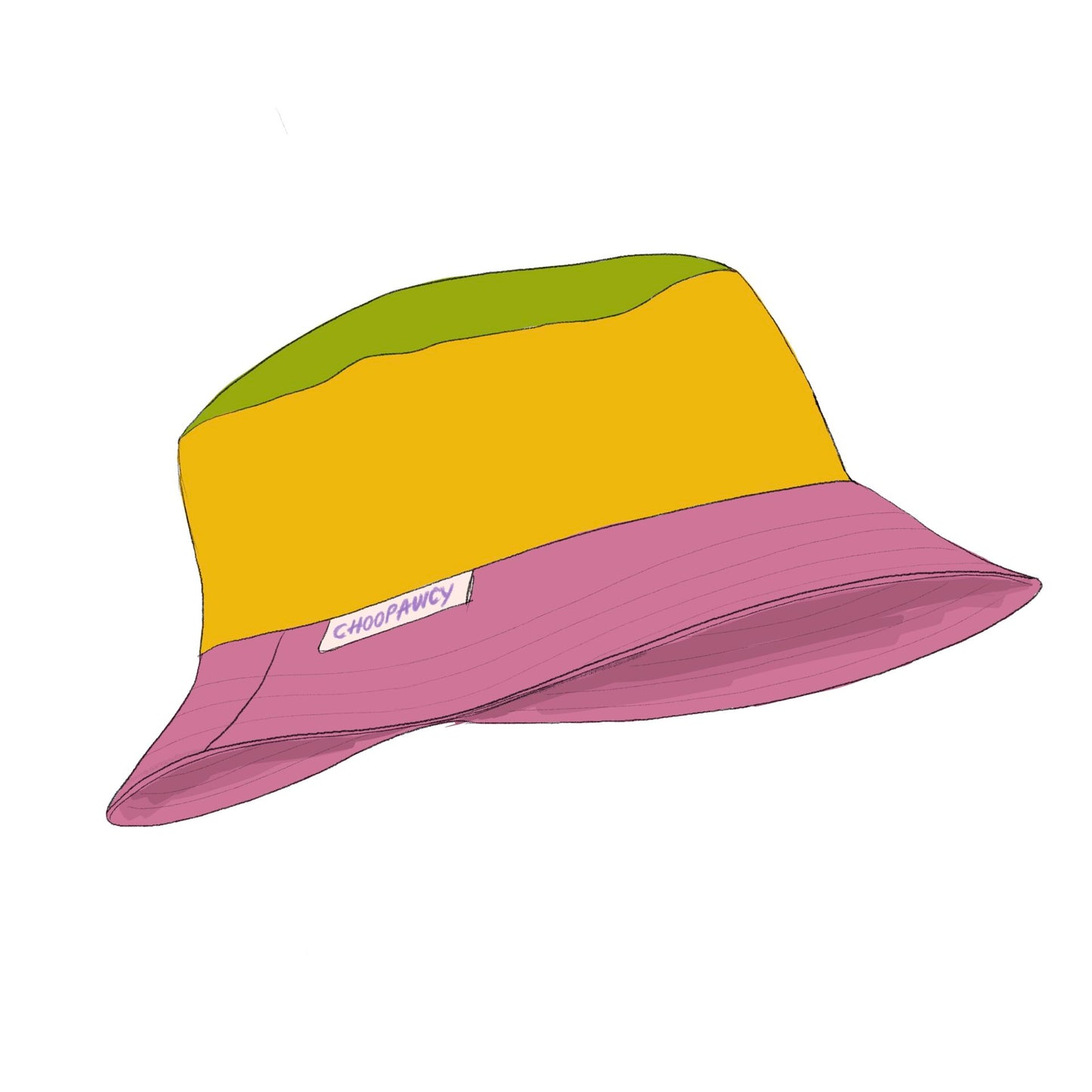 Human bucket hat