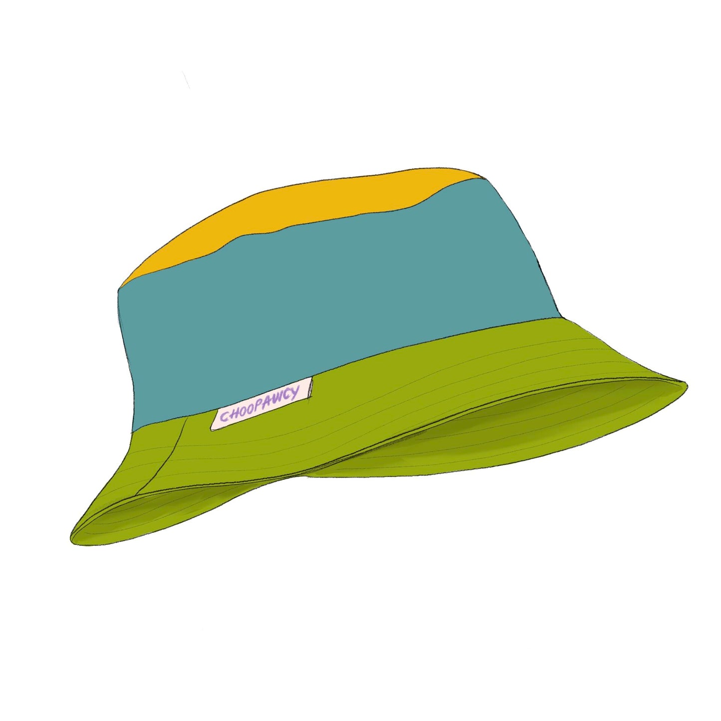 Human bucket hat